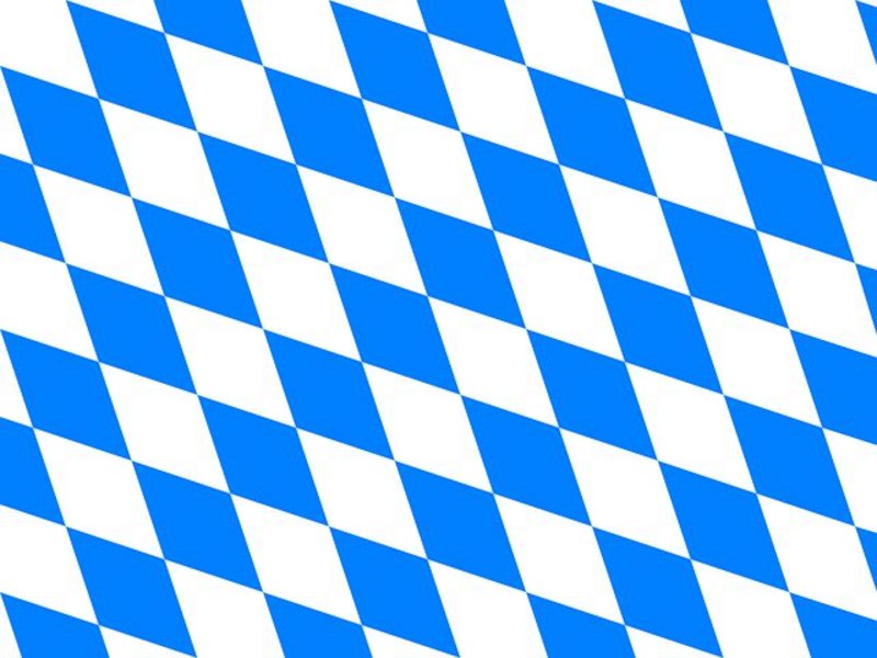Flagge Bayern, weiß-blaue Rauten